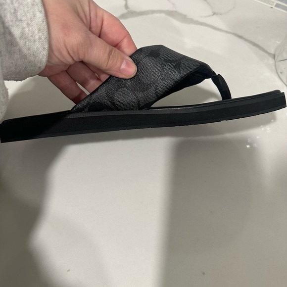 Coach Black Monogrammed Sandals-Size 9D - Picture 7 of 7
